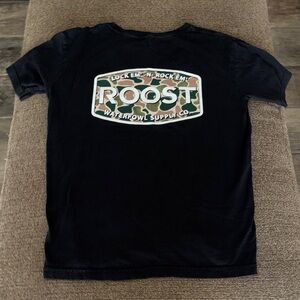 Roost Kids Black Graphic Tee
